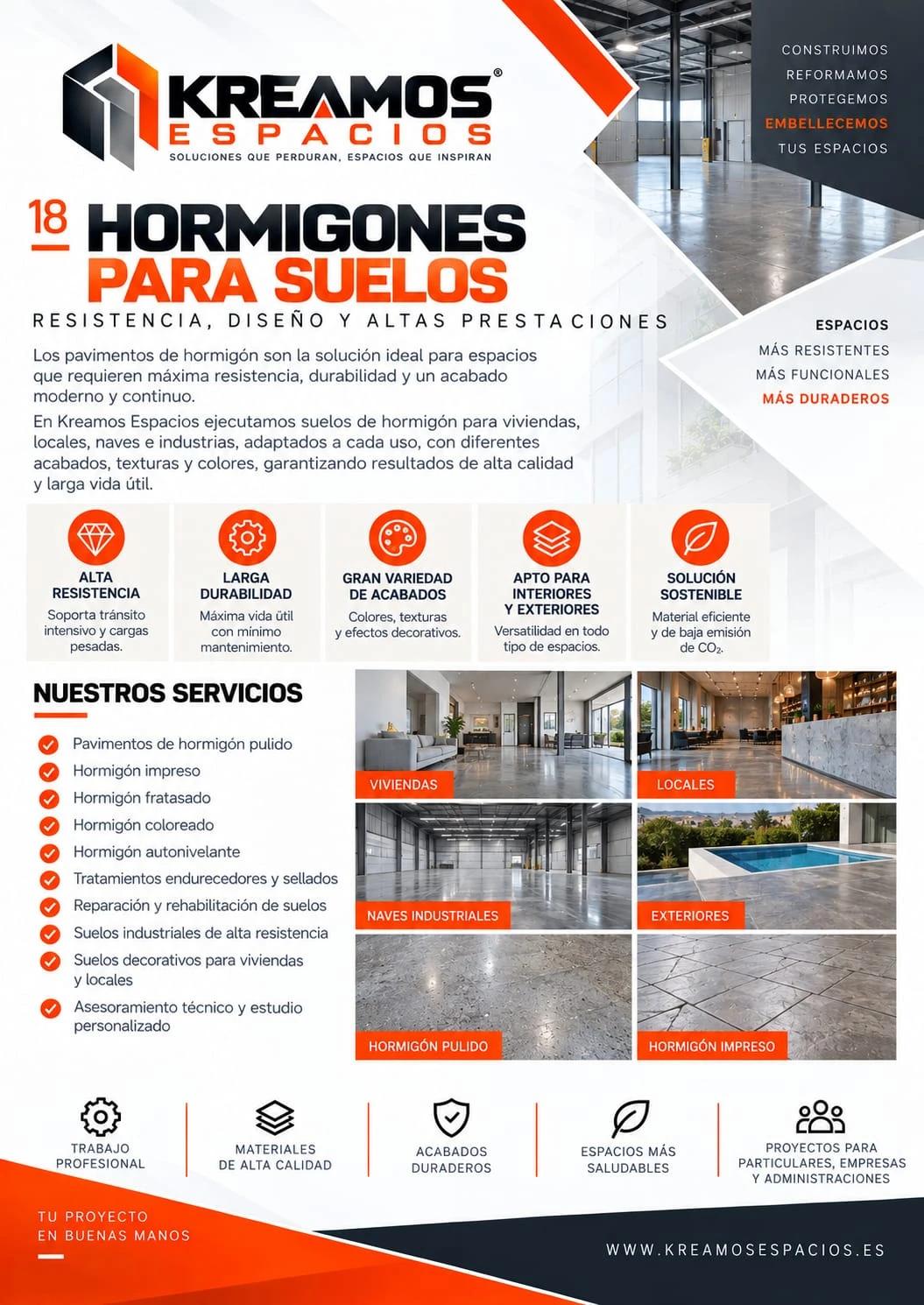 Hormigones para Suelos - Kreamos Espacios