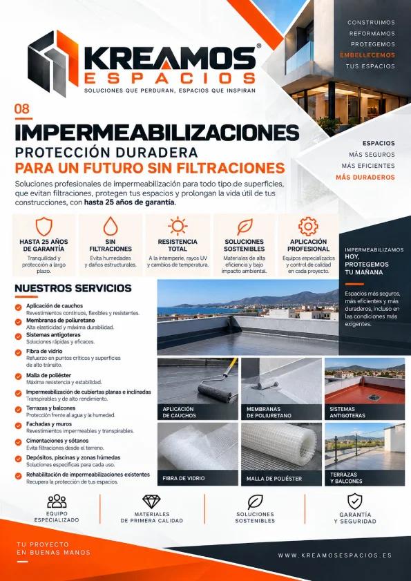 Impermeabilizaciones - Kreamos Espacios